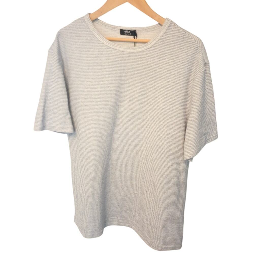 NWT Women's Large Cotton Blend Boxy Short Sleeve Shirt byCASRTO